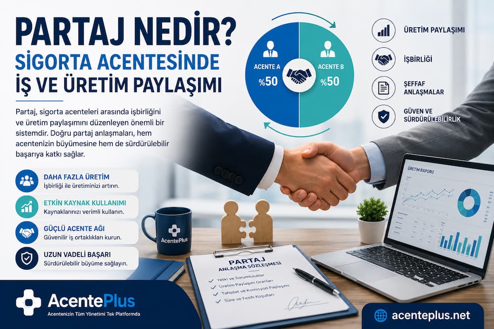 Acenteplus Partaj Nedir Sigorta Acentesinde İş ve Üretim Paylaşımı
